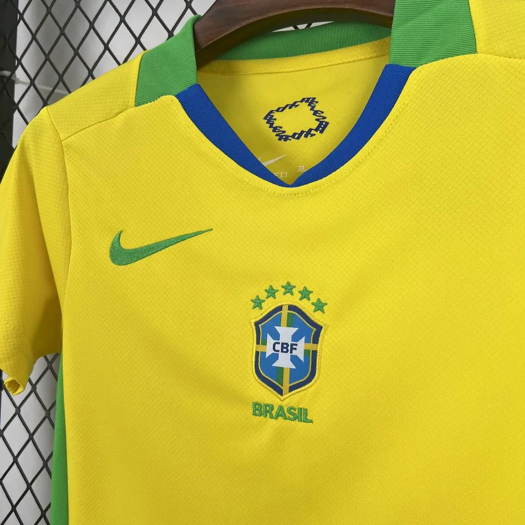 2025 Brazil Home Kit Kids Size - Image 4