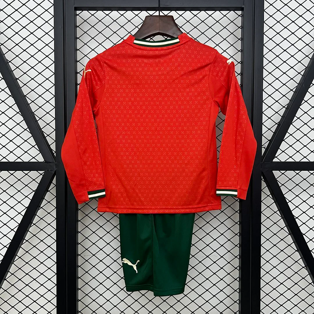 2025 Portugal Home Long Sleeve Kids Size - Image 2