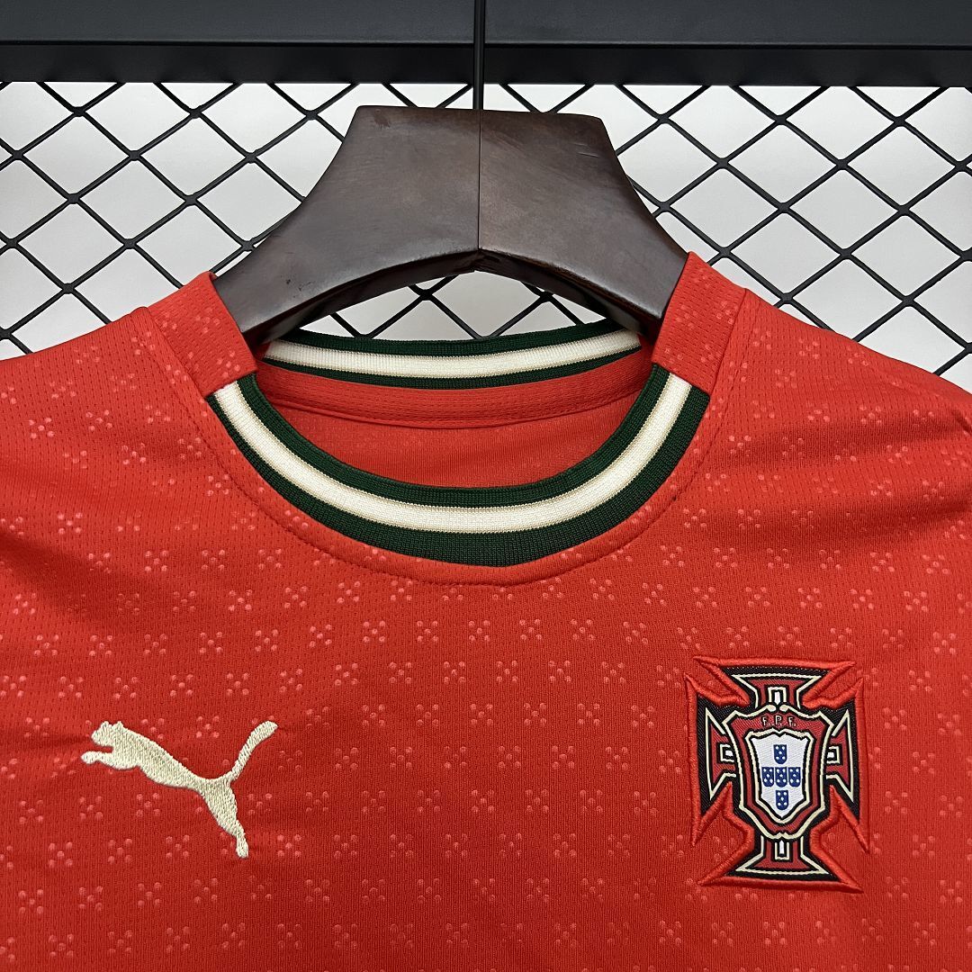 2025 Portugal Home Long Sleeve Kids Size - Image 3