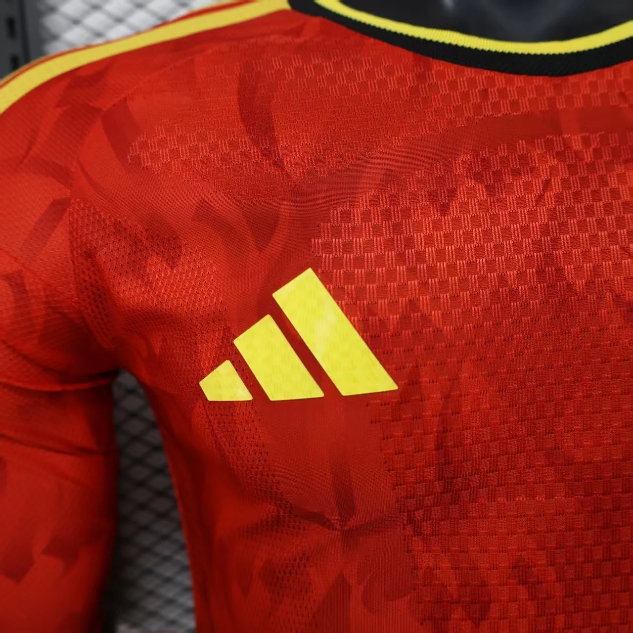 2026 Belgium Home World Cup Kit Long Sleeve Player Version - Image 4