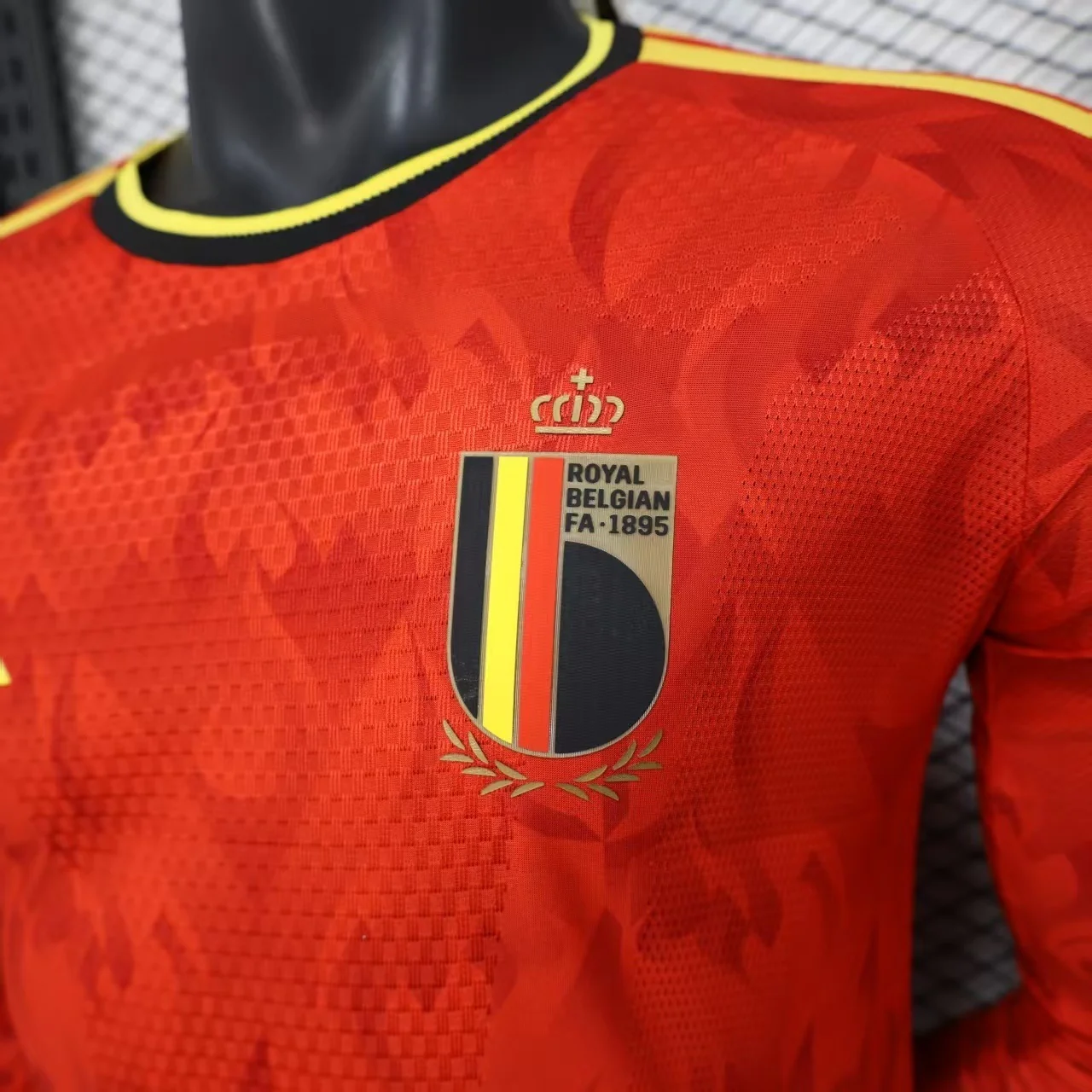 2026 Belgium Home World Cup Kit Long Sleeve Player Version - Image 5