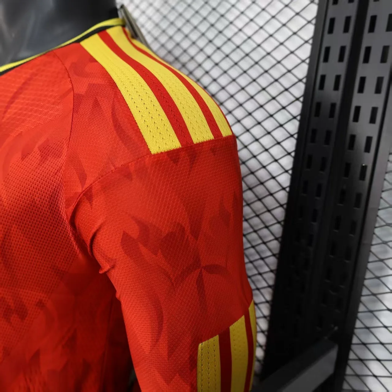 2026 Belgium Home World Cup Kit Long Sleeve Player Version - Image 6