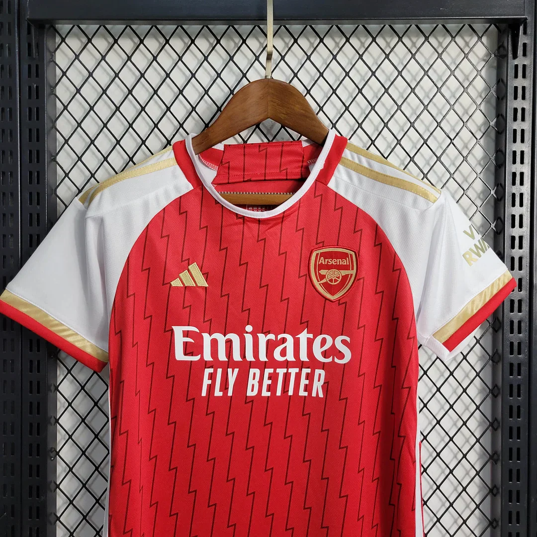 2023/2024 Arsenal Home Kit Kids Size - Image 3
