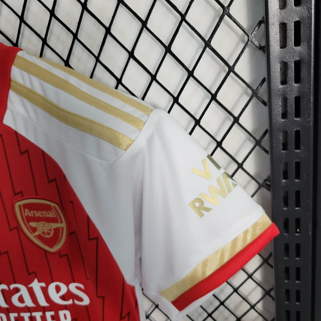 2023/2024 Arsenal Home Kit Kids Size - Image 8