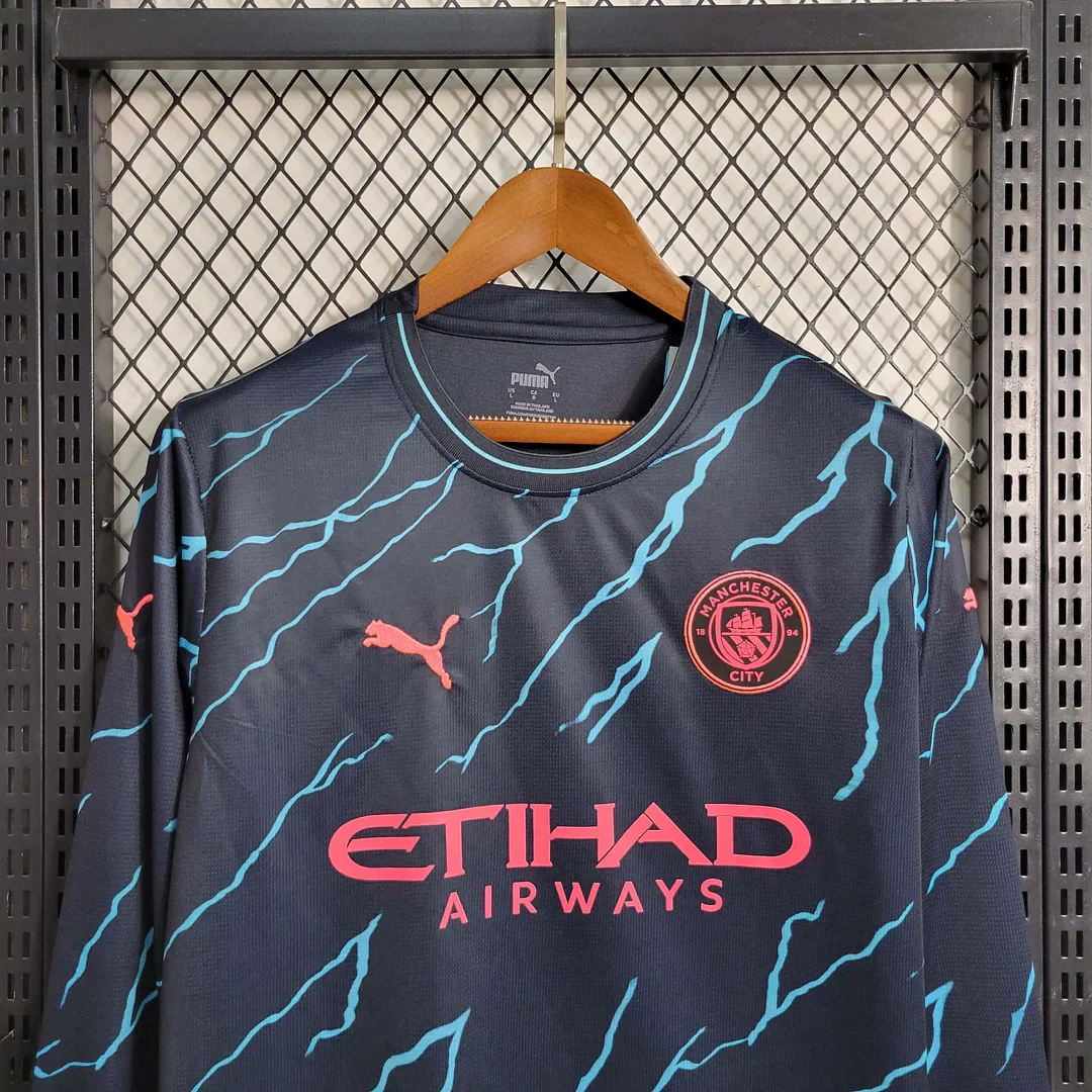 2023/2024 Manchester City Third Away Long Sleeve - Image 3