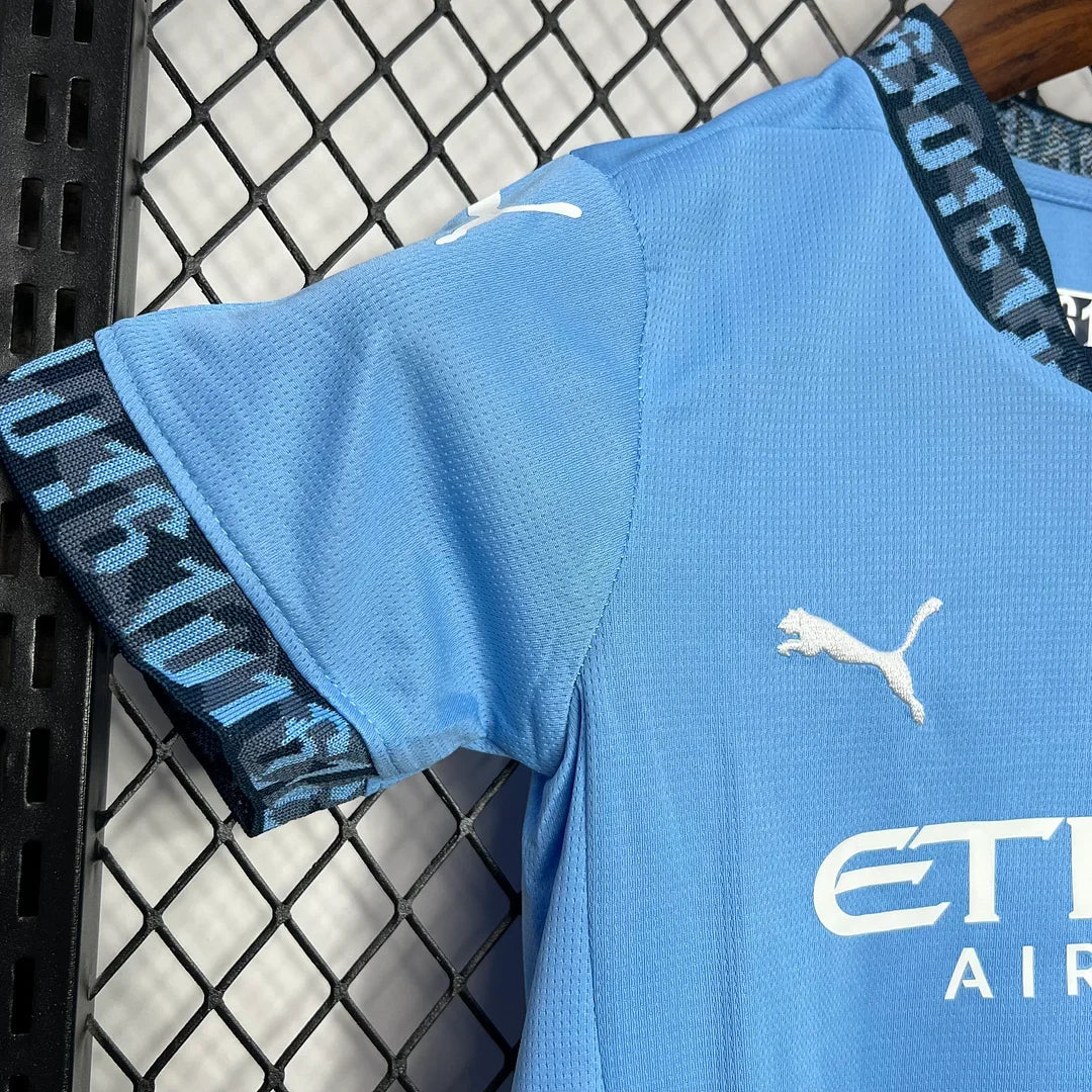 2024/2025 Manchester City Home Kit Kids Size - Image 3