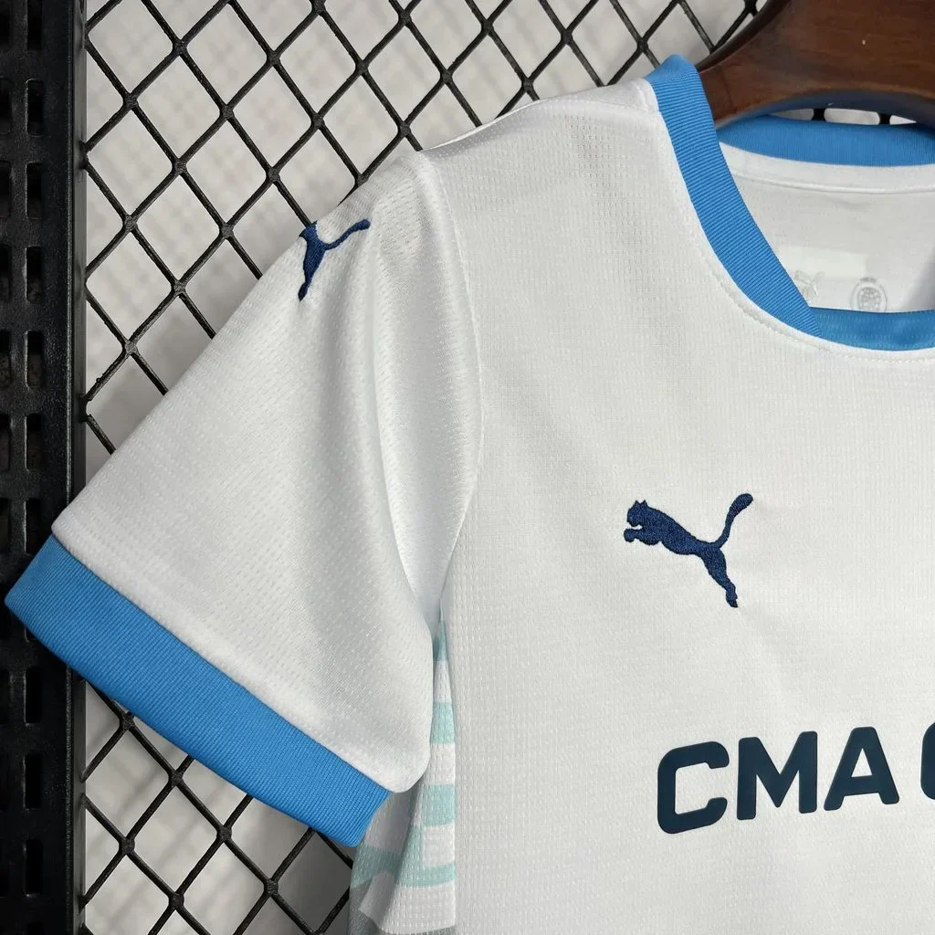 2024/2025 Olympique de Marseille Home Kids Size - Image 3