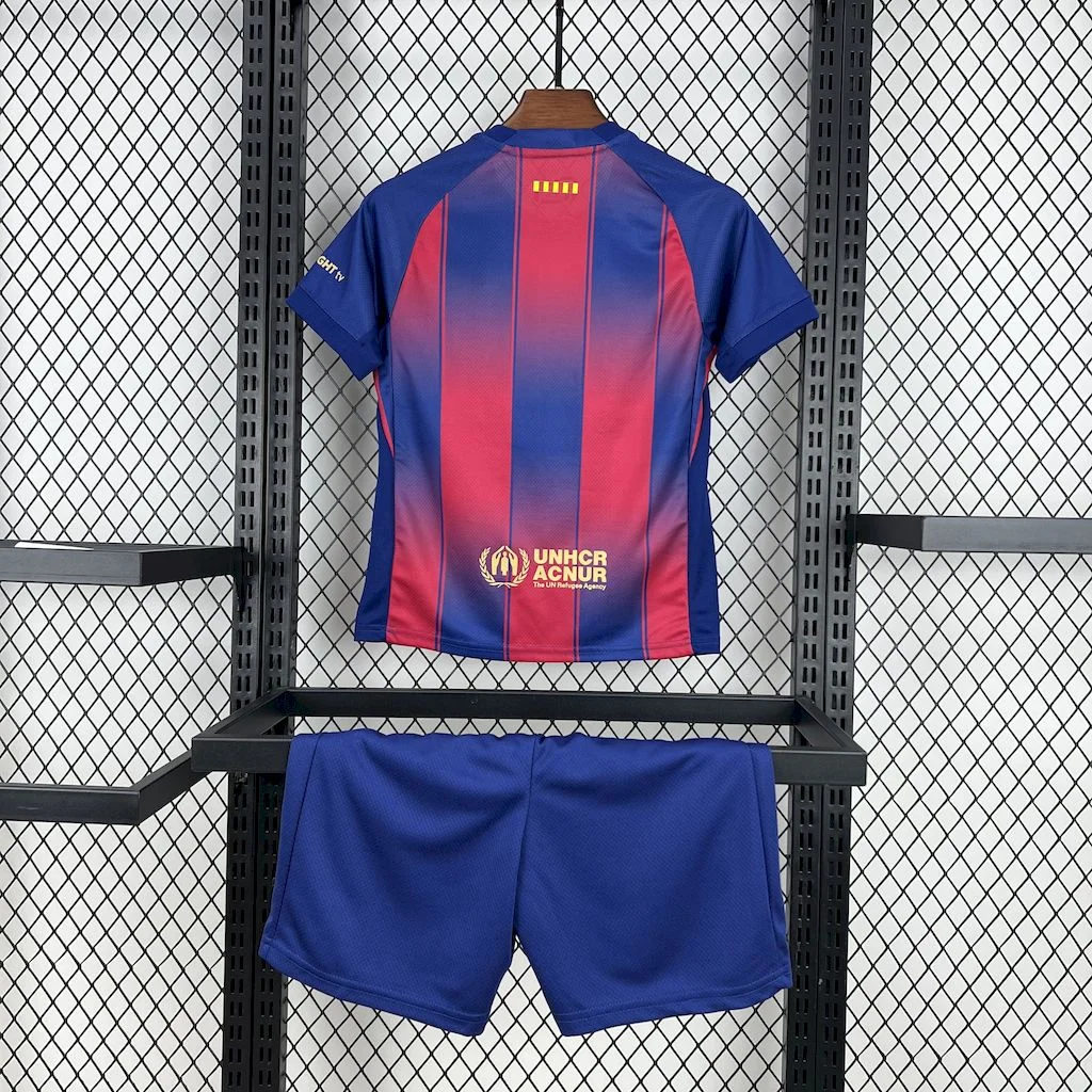 2025/2026 Barcelona Home Kit Kids Size - Image 2