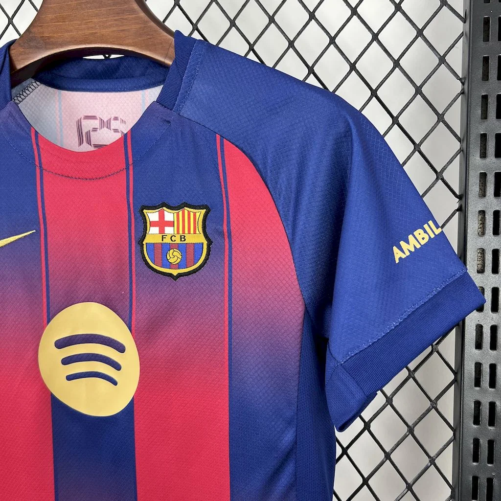 2025/2026 Barcelona Home Kit Kids Size - Image 5