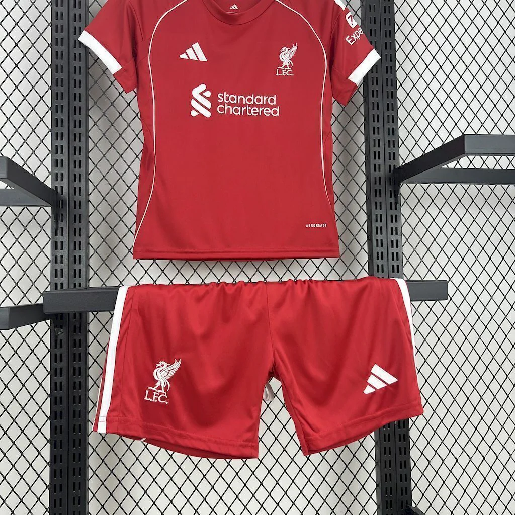 2025/2026 Liverpool Home Kit Kids Size - Image 3