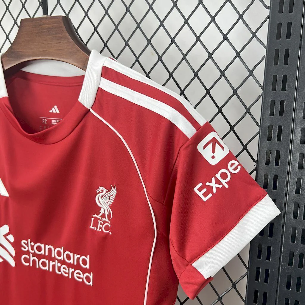 2025/2026 Liverpool Home Kit Kids Size - Image 5