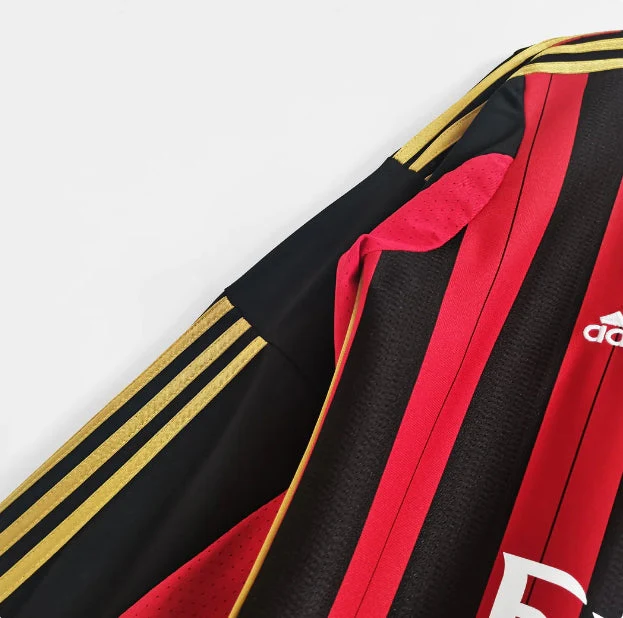 AC Milan Retro 2013-2014 Long Sleeve Home Kit - Image 5