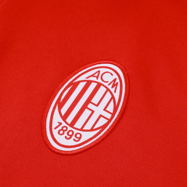 AC Milan Red and Black Tracksuit - Image 2