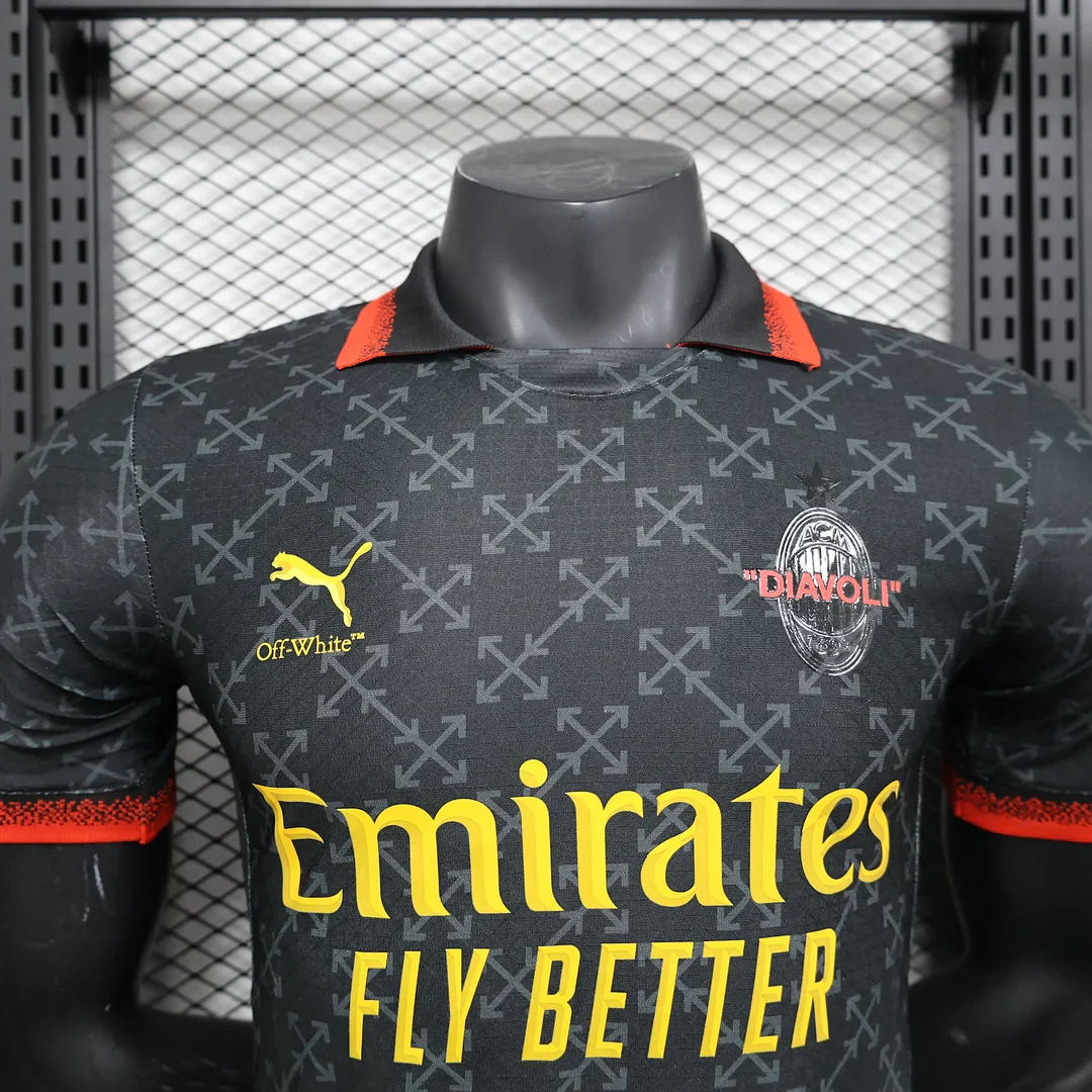 2024/2025 AC Milan X Off White Limited Jersey - Image 3