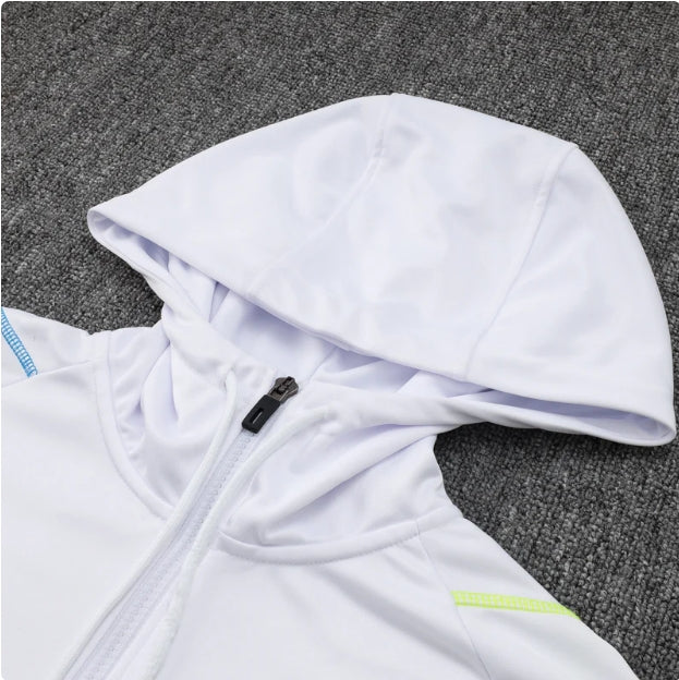 Arsenal FC Black and White x Lime Green Tracksuit - Image 4