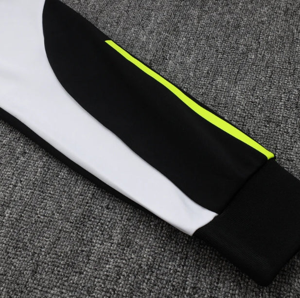 Arsenal FC Black and White x Lime Green Tracksuit - Image 6