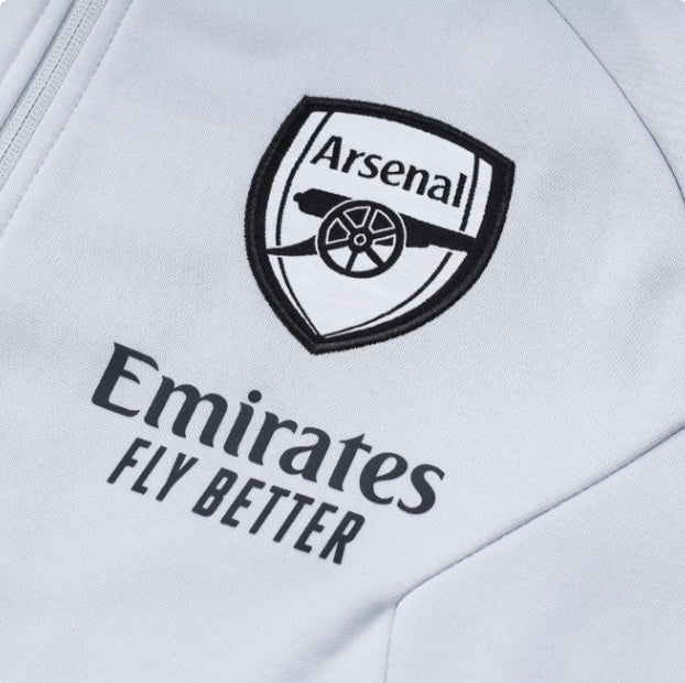 Arsenal FC White and Blue Tracksuit - Image 2