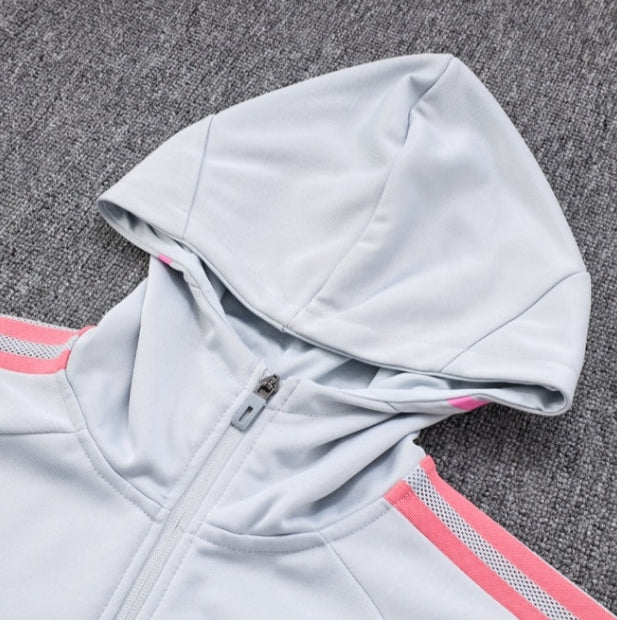 Arsenal FC White and Blue Tracksuit - Image 4