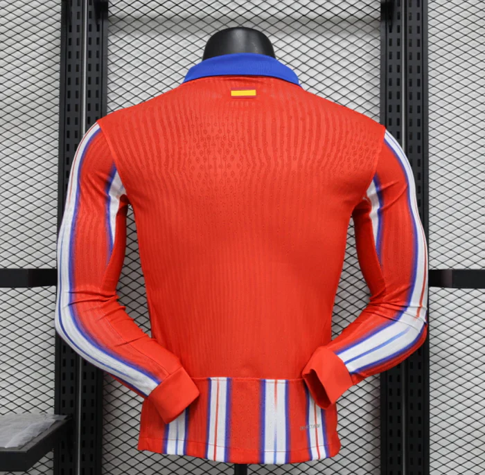 Atletico Madrid 2024/2025 Home Kit Long Sleeve - Image 2
