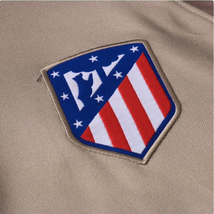 Atletico Madrid Military Green and Beige Tracksuit - Image 2