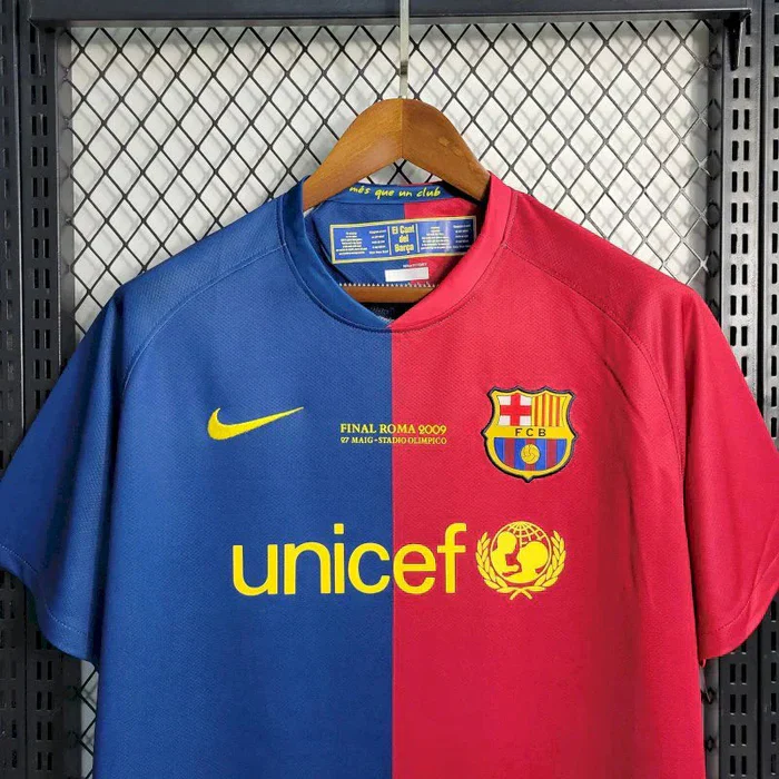 Barcelona Retro Home 2008/2009 UCL Final Kit - Image 4