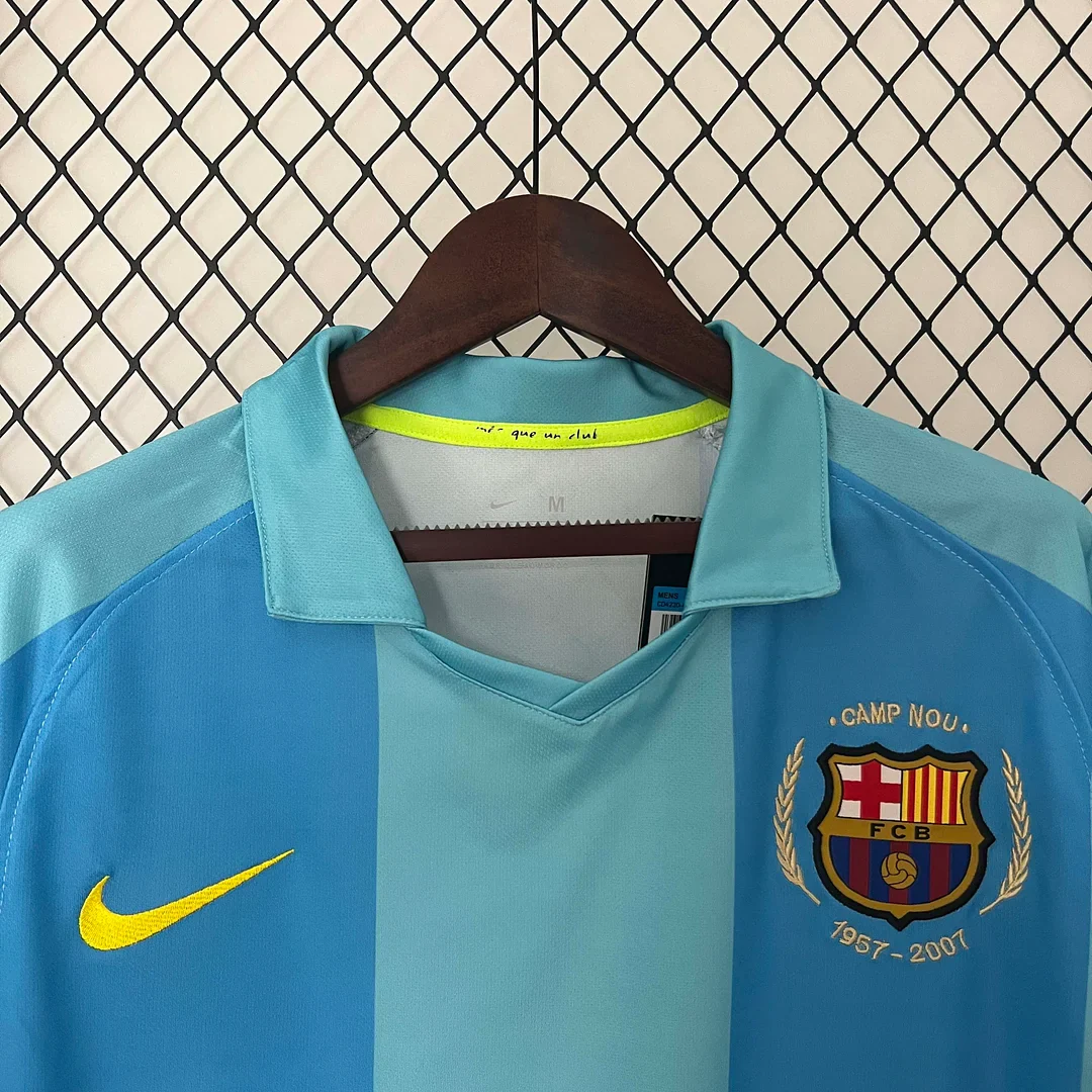 2007-2008 Retro Barcelona Away Jersey - Image 5