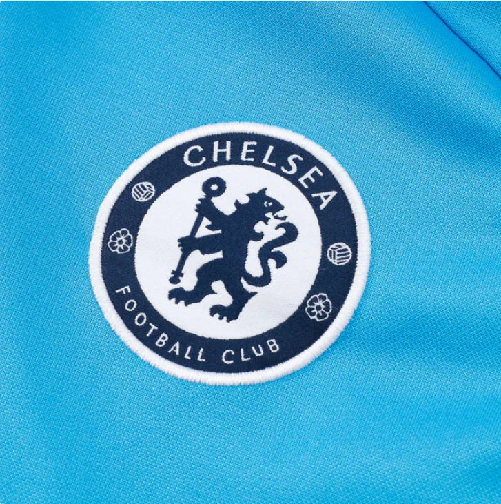 Chelsea FC Light Blue and Dark Blue Tracksuit - Image 2