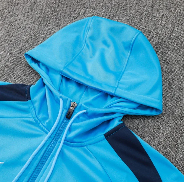 Chelsea FC Light Blue and Dark Blue Tracksuit - Image 4