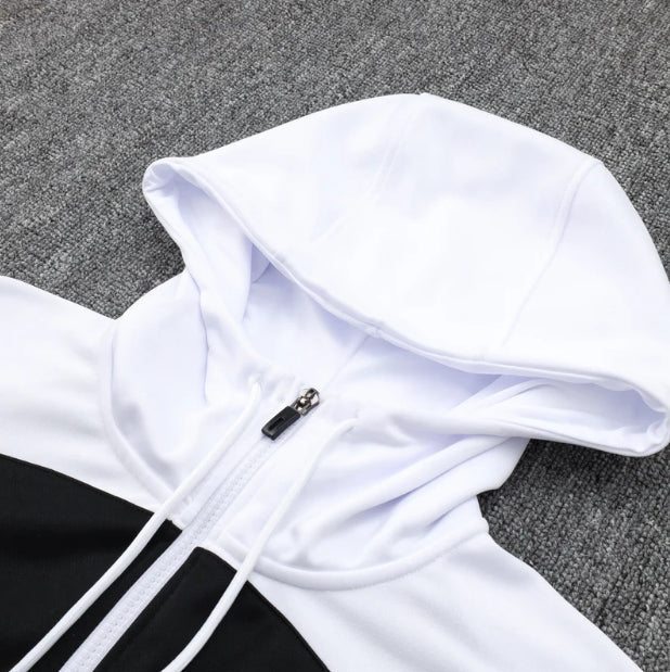 Chelsea FC White and Black x Gold Tracksuit - Image 4