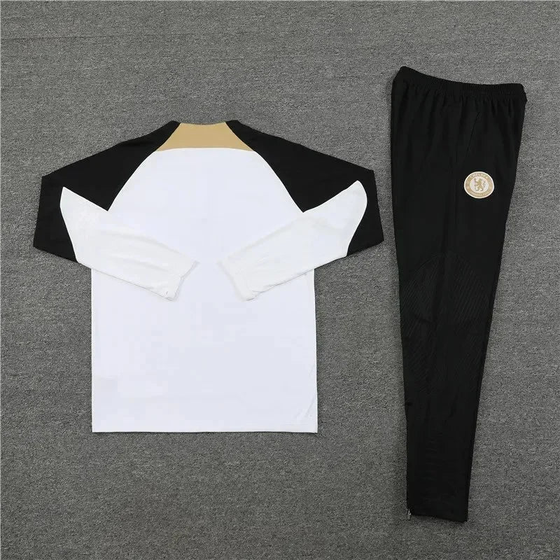 Chelsea White and Black Tracksuit - Image 2