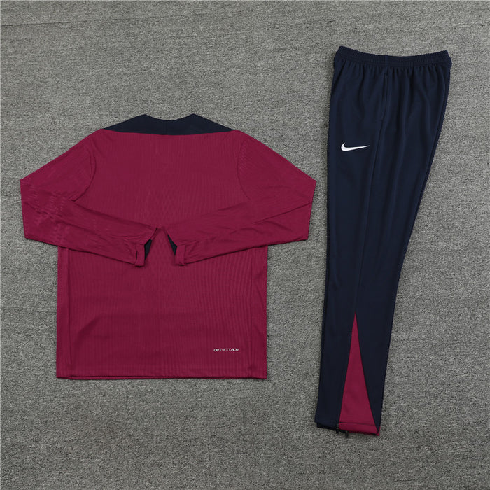 England Dark Blue and Dark Red Tracksuit - Image 2