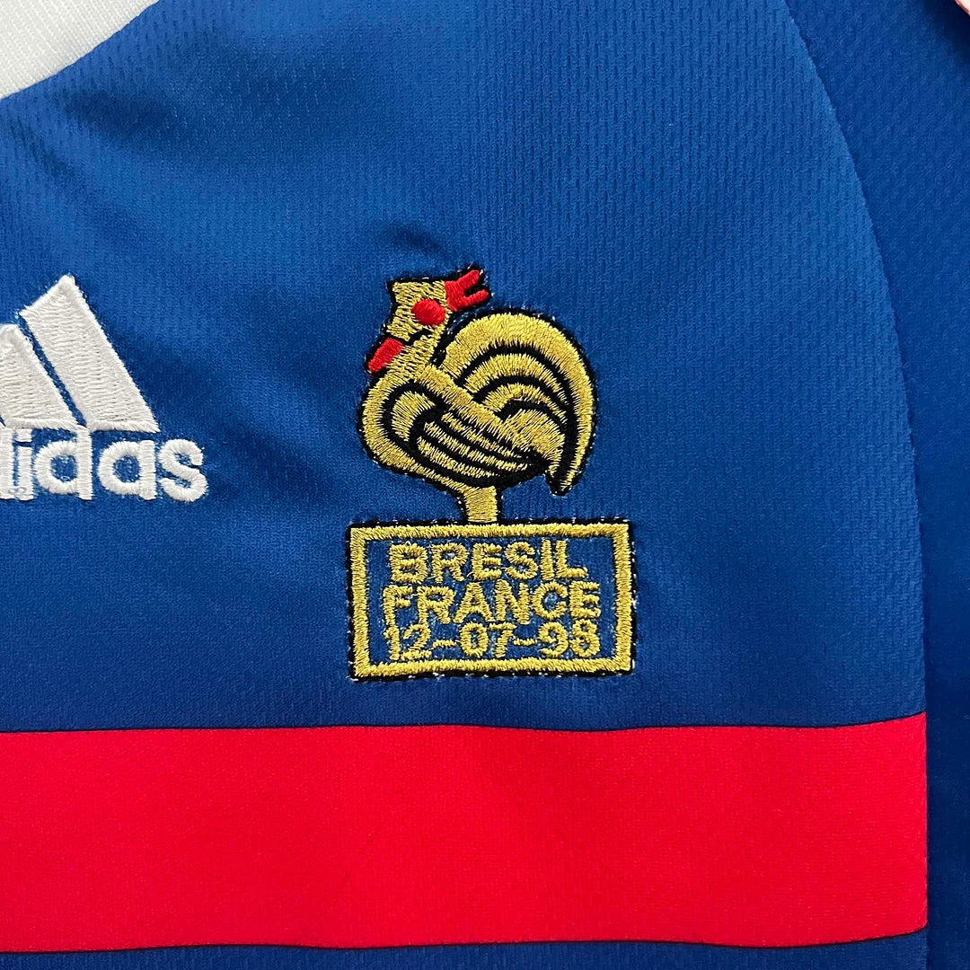 France 1998 Home Jersey Kids Size - Image 3