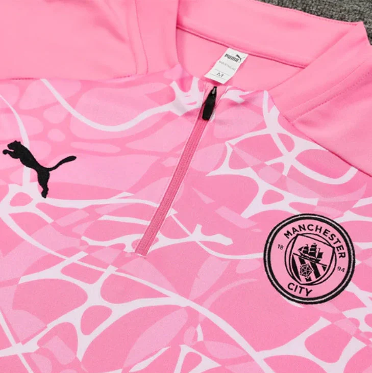 Manchester City Black and Pink Tracksuit - Image 3