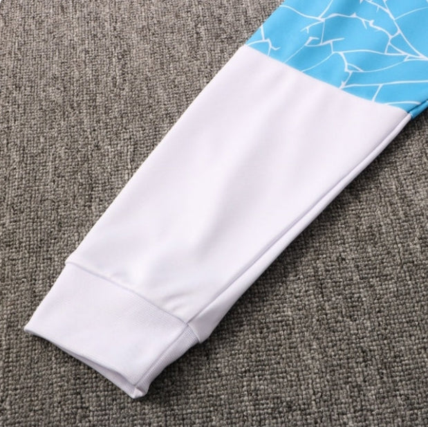 Manchester City Light Blue and White Tracksuit - Image 5