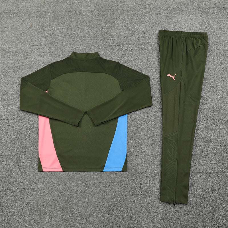 Manchester City Military Green Tracksuit - Image 2
