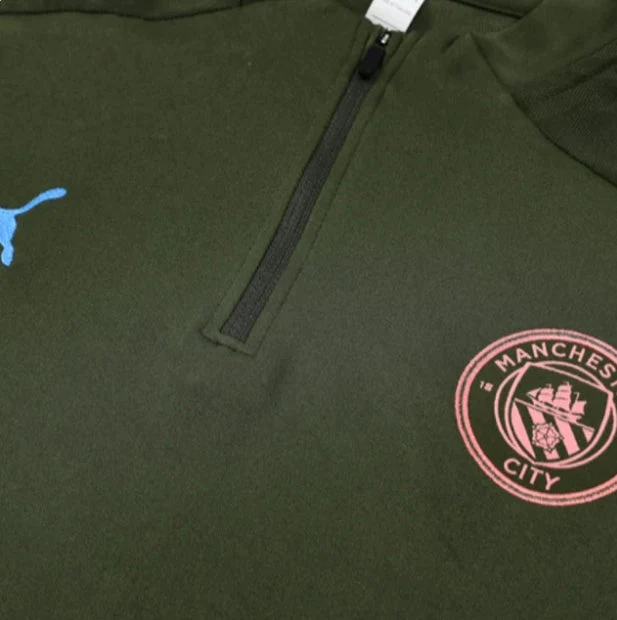 Manchester City Military Green Tracksuit - Image 3