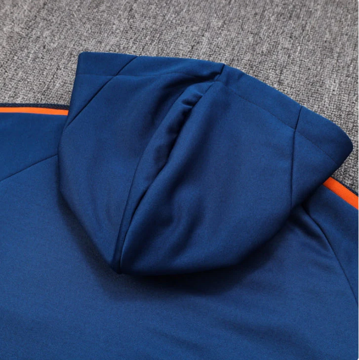 Manchester United Black and Dark Blue Tracksuit - Image 5