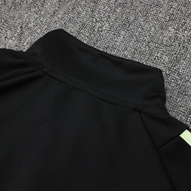 Manchester United Black and Dark Green Tracksuit - Image 5