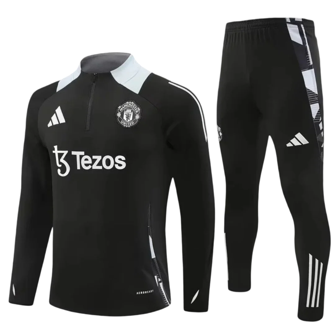 Manchester United Black Tracksuit - Image 3
