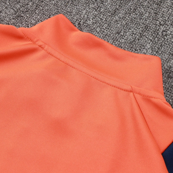 Manchester United Drak Blue and Orange Tracksuit II - Image 6
