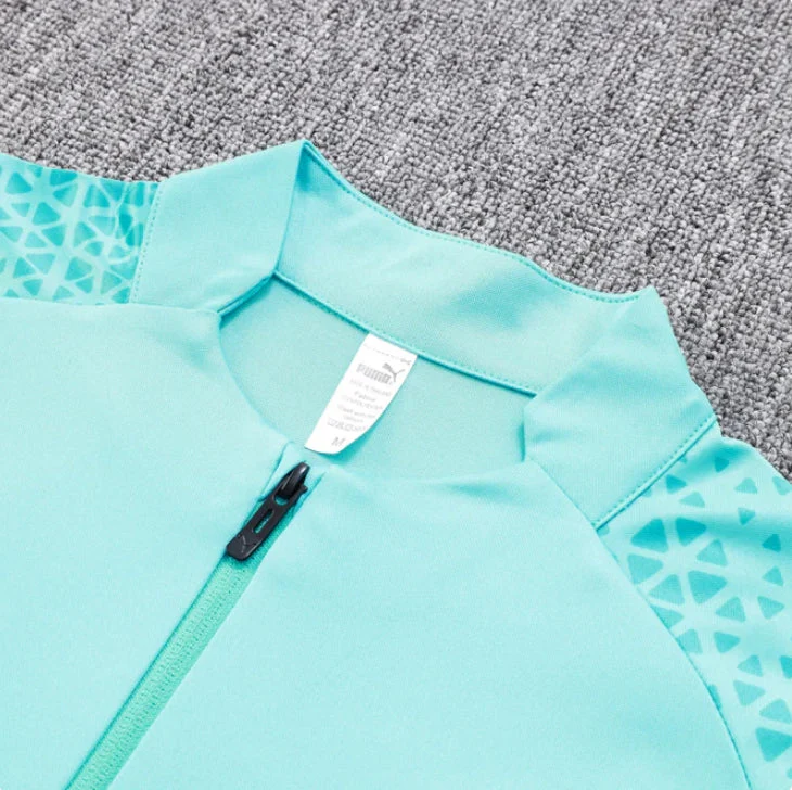 Olympique de Marseille Blue and Mint Tracksuit - Image 6