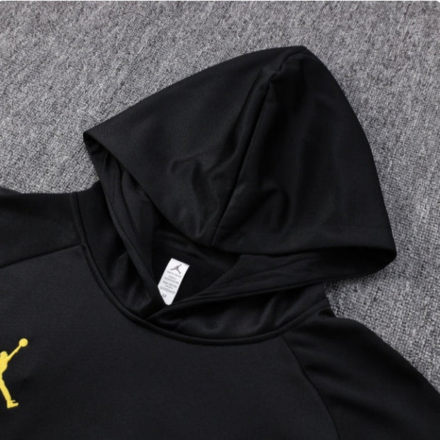 PSG Paris Saint Germain Black and Yellow Tracksuit - Image 4