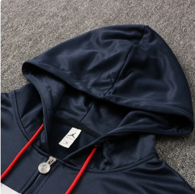 PSG Paris Saint Germain Dark Blue and Red Tracksuit - Image 4