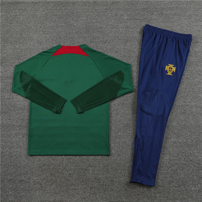 Portugal Dark Blue and Green Tracksuit - Image 2