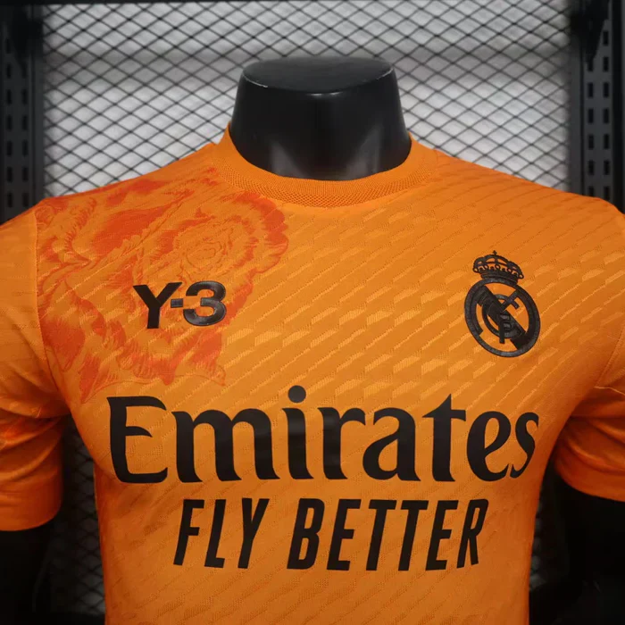 Real Madrid x Y3 2024/2025 4th Kit Orange - Image 3