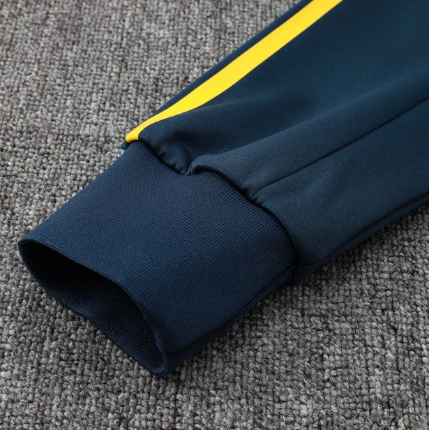 Real Madrid Dark Blue and Yellow Tracksuit - Image 5