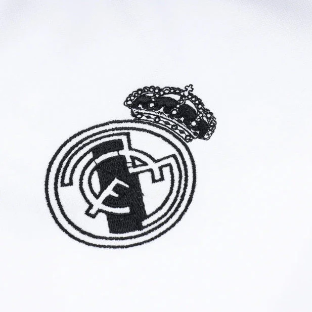 Real Madrid White and Black Tracksuit - Image 2