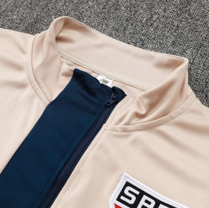 Sao Paolo Dark Blue and Beige Tracksuit - Image 5